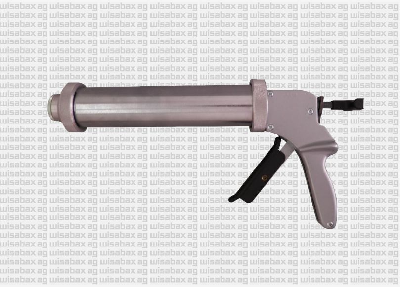 Schlauchbeutel-Handpistole H 3‚ Chromstahl-Version der H 3A, chemikalien- und säurebeständig, umbaubar für 400-ml-Schlauchbeutel und Kartuschen