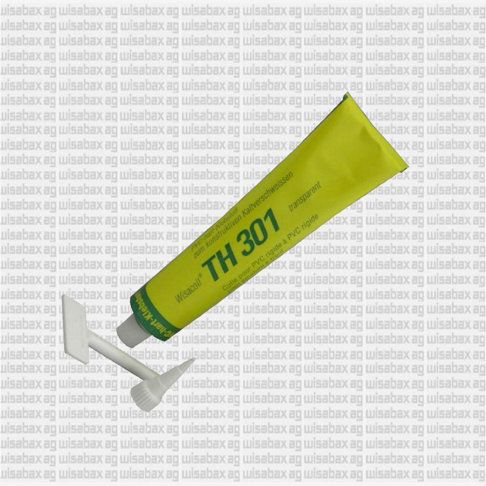 Wisacoll TH 301 transparent‚ Sehr schneller PVC-System-Klebstoff in Farbe TRANSPARENT für PVC-hart und Forex