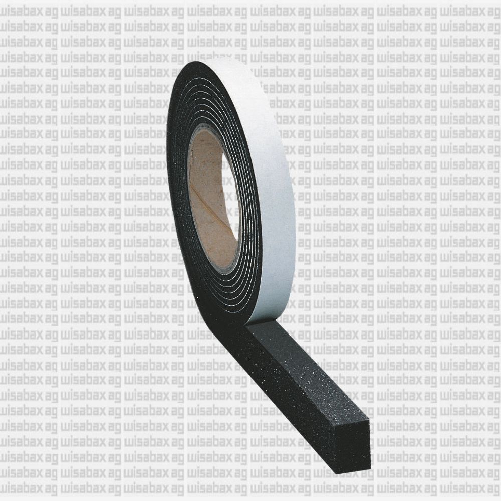 Wikofix VKB 607 anthrazit (schwarz)‚ Vorkomprimiertes, selbstklebendes Dichtungsband nach BG 1, schlagregendicht >600 Pa, schwerentflammbar B1, mit guten Schallschutz-Eigenschaften, einzeln verpackt